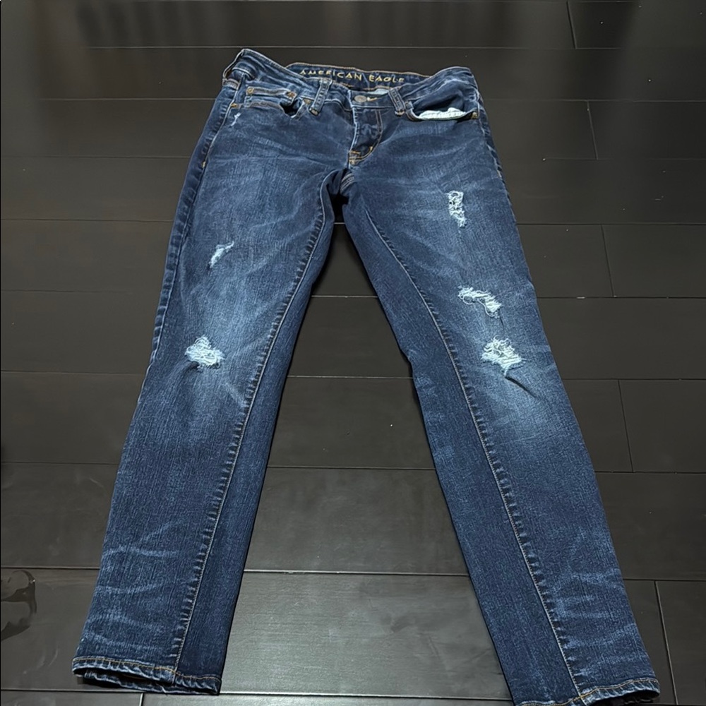 American Eagle Outfitters 29x 30 Blue Skinny Jeans!